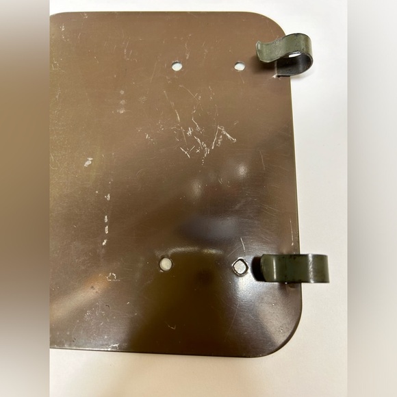 1940’s Vanity Mirror Clip-On Sun Visor GM Pontiac Script Etched Vintage - Picture 5 of 7